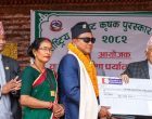मलेसियाबाट फर्केर कृषिमा जमेका चौधरी बने उत्कृष्ट कृषक, राष्ट्रपतिद्धारा पुरस्कृत