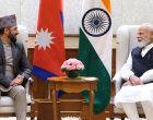 भारतका प्रधानमन्त्री मोदी र सभापति लामिछानेबीच भेटवार्ता