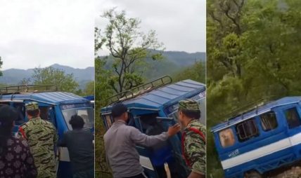 ‘बिग्रिएको टेम्पो हटाउने क्रममा भिरबाट खसेको हो’ ‘बिग्रिएको टेम्पो हटाउने क्रममा भिरबाट खसेको हो’