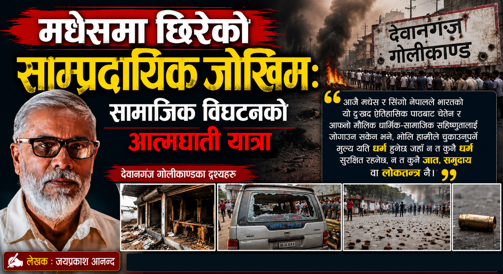 मधेसमा छिरेको साम्प्रदायिक जोखिम : सामाजिक विघटनको आत्मघाती यात्रा