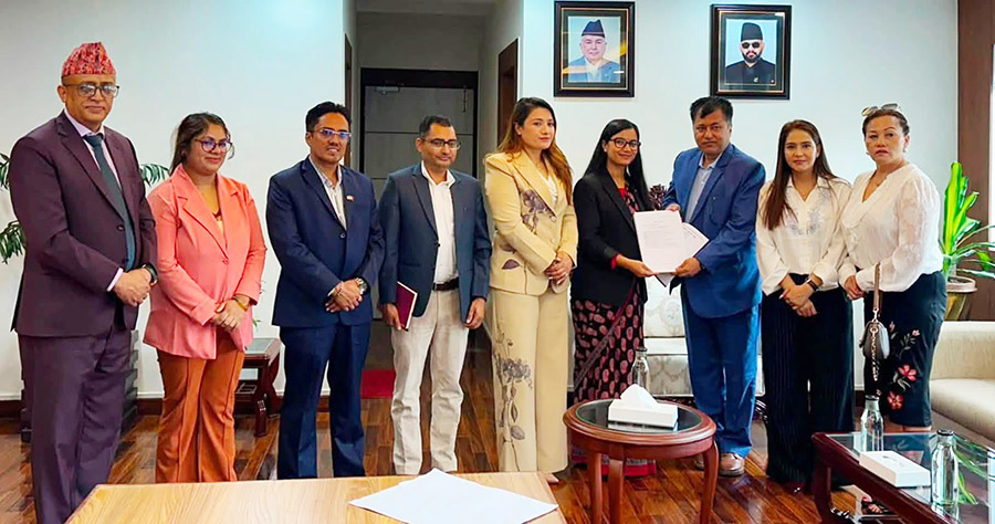 एनआरएन ऐनलाई प्राथमिकताका साथ संसदमा लैजाने कानुनमन्त्री गौतमको प्रतिबद्धता