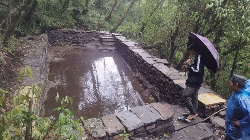 बन्यजन्तुका लागि म्याग्दीका जंगलमा ‘रिचार्ज’ पोखरी