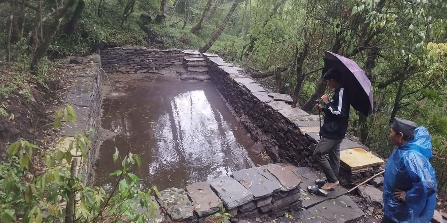 बन्यजन्तुका लागि म्याग्दीका जंगलमा ‘रिचार्ज’ पोखरी