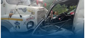 चारवटा सवारी साधन एकआपसमा ठोक्किँदा तीन जना घाइते